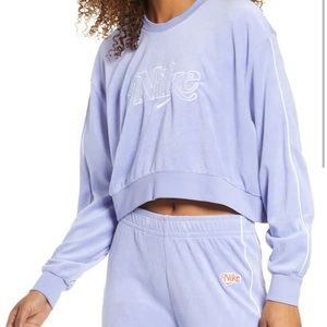 NIKE crop Sweater Terry Cloth